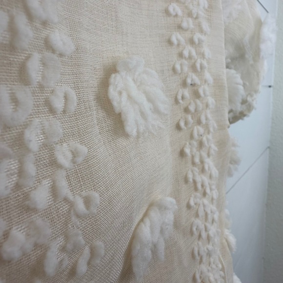 NEW Baltic Born DARBI‎ Cream Floral Dot Midi Dress Belted Short Sleeve XL - Picture 6 of 16